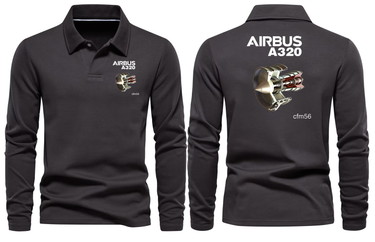 AIRBUS A320 CFM56 LONG SLEEVE POLO